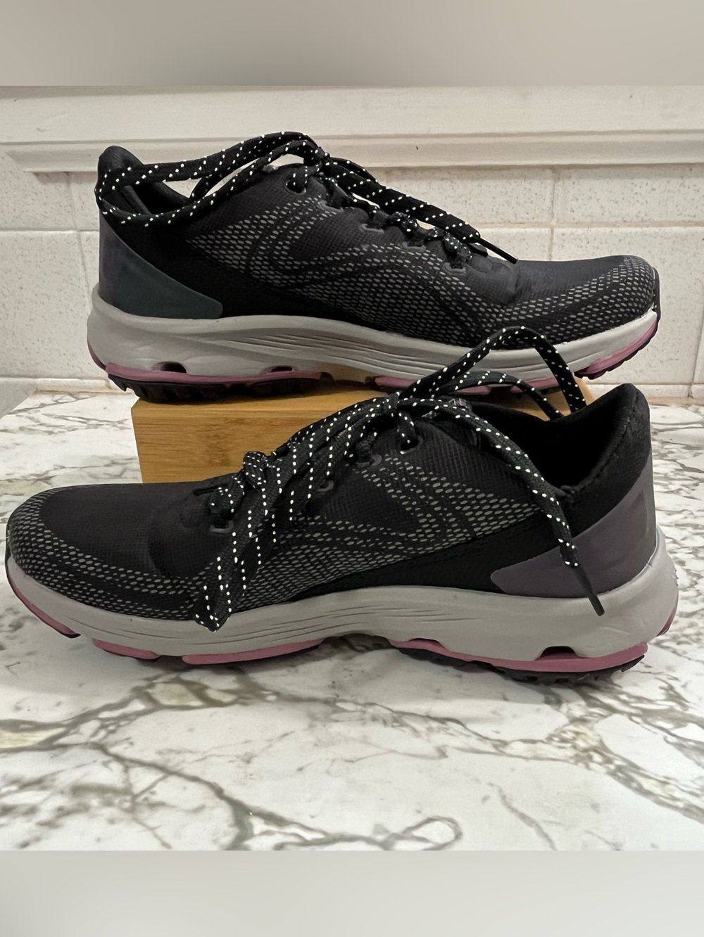 Ryka Devotion X TR Trail Walking Sneakers Black Pink Womens 7M Excellent